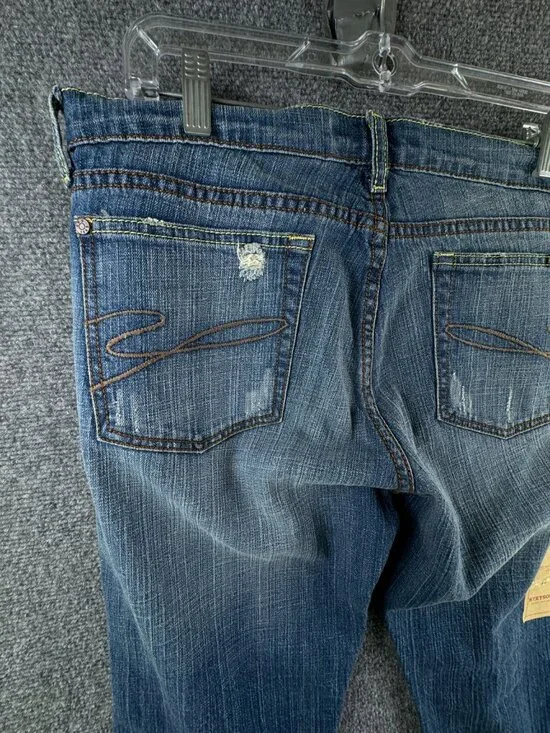 NWT Stetson Women Blue Cotton Blend 816 Fit Cropped Jeans Size 12 ACTL 34x28 - Picture 13 of 16